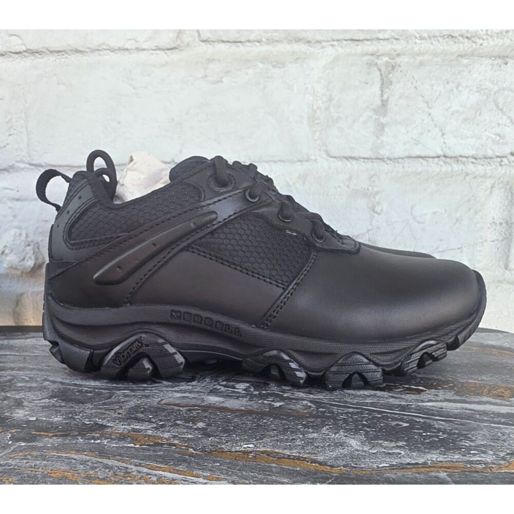 Merrell Moab 3 Response Tactical Black Leather Uniform Hiking Shoes Men's 4.5